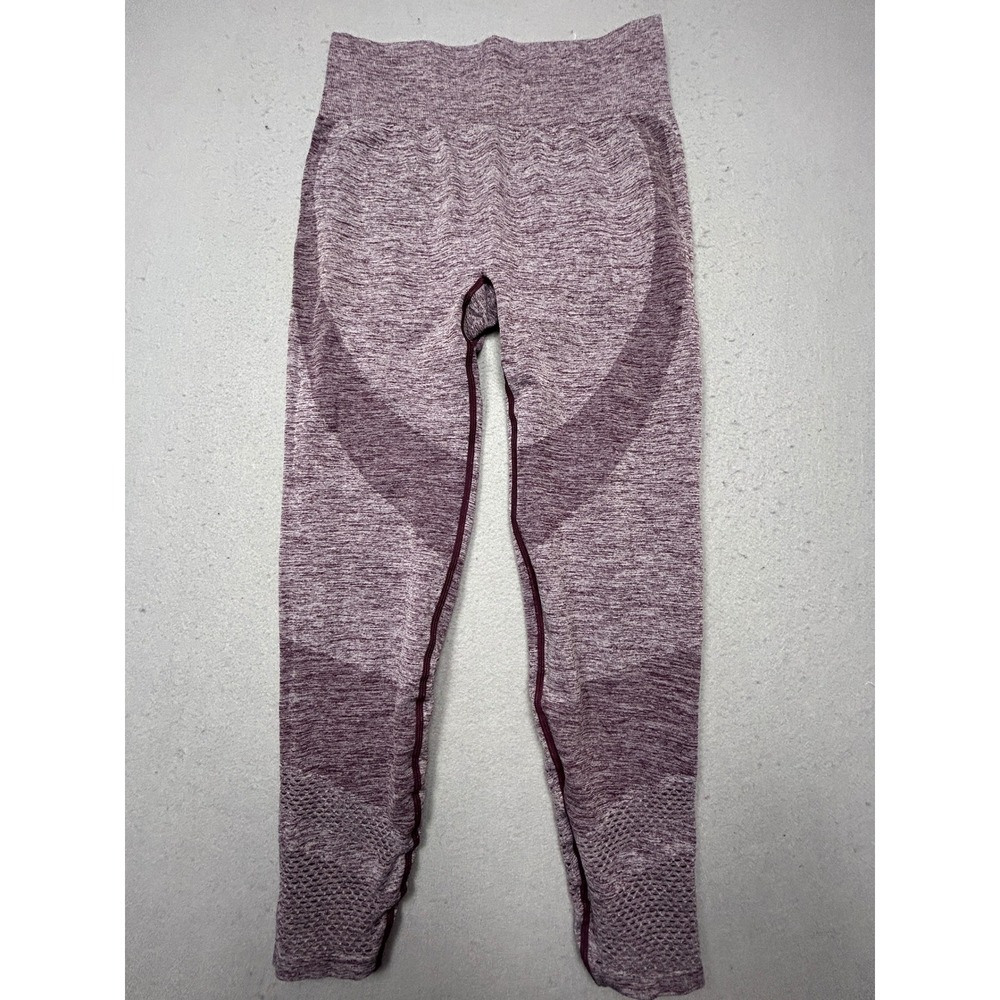 PINK Victoria's Secret Leggings Seamless Polyamide Burgundy Marl Large Women